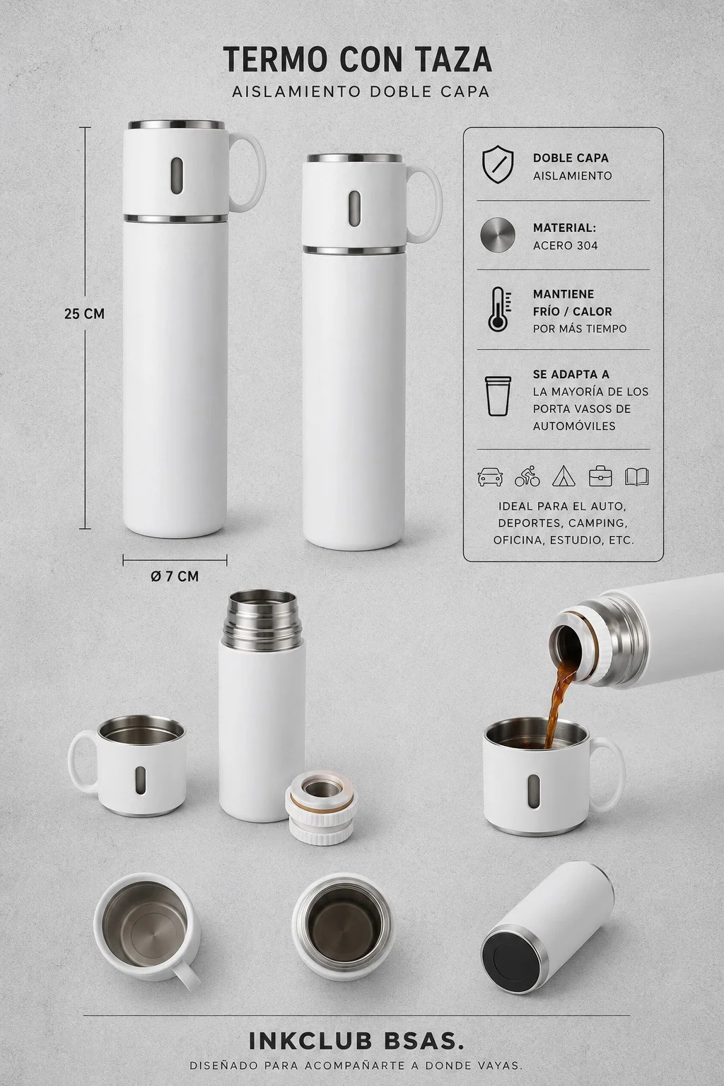 Termo con taza